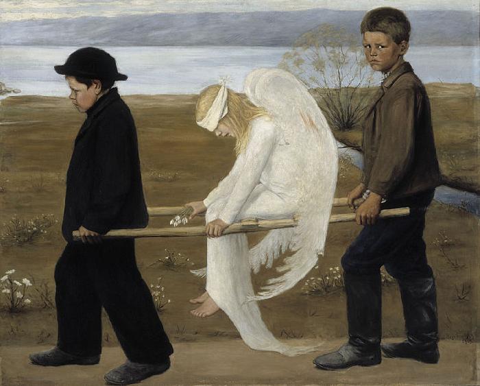 Hugo Simberg Wounded Angel France oil painting art